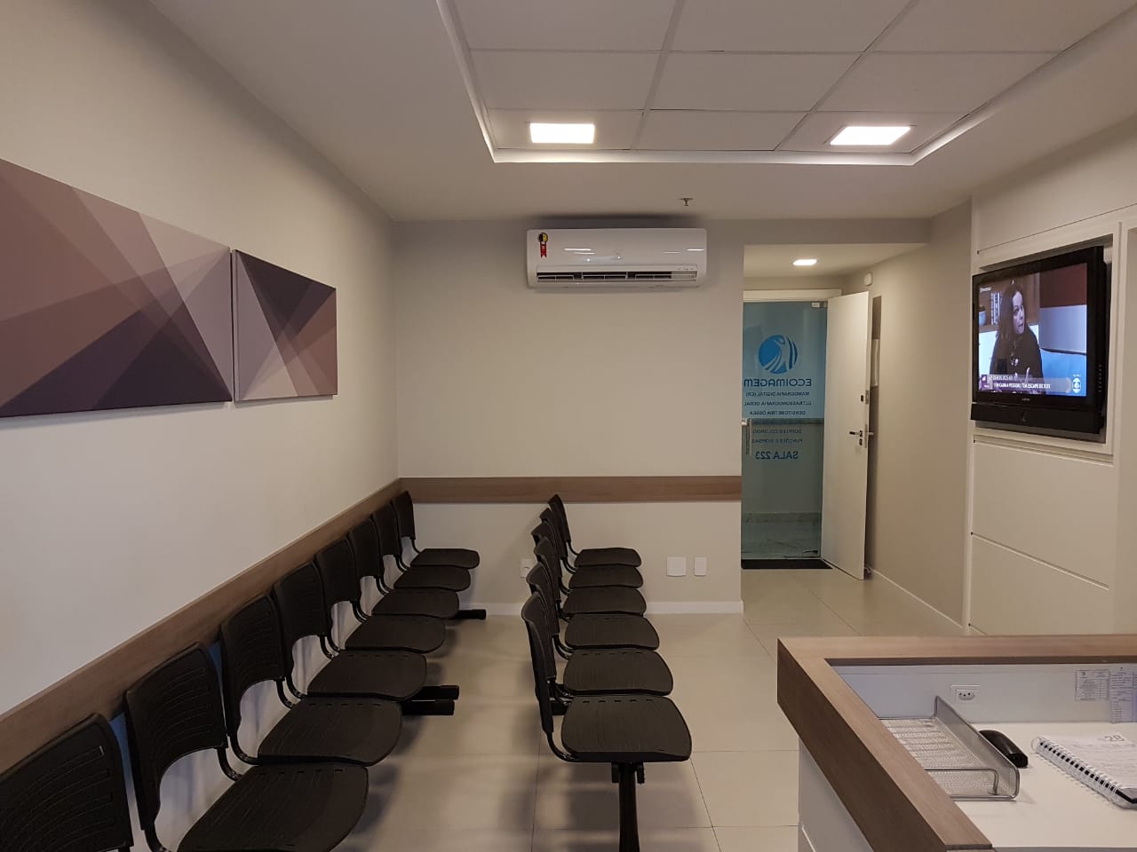 Sala de atendimento da Ecoimagem